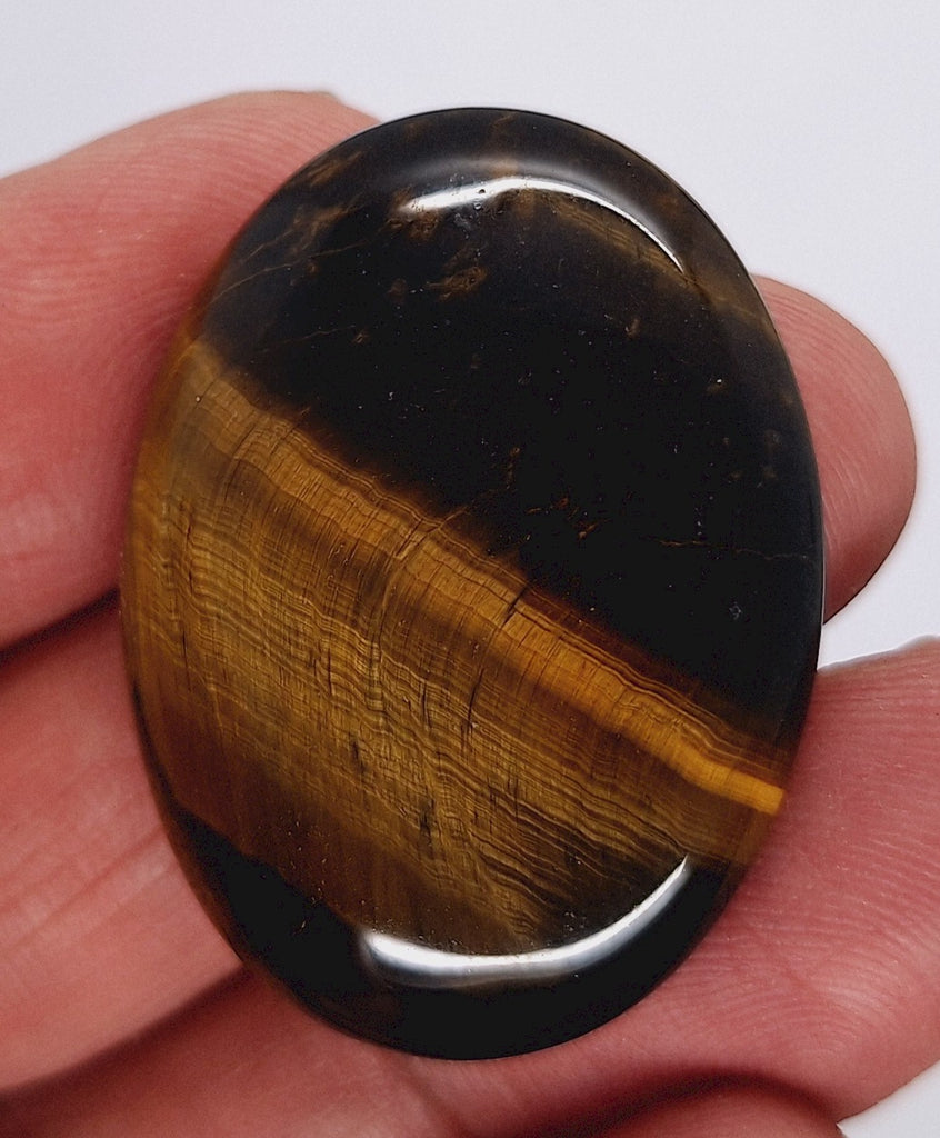 40x30mm Flat Backed Tiger Eye Cabochon Single piece you are buying this stone. 652xE