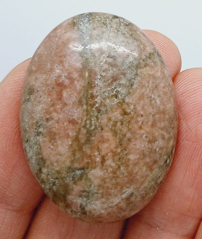 40x30mm Flat Backed Rhodonite gemstone loose oval cabochon semi-precious stone  655xG