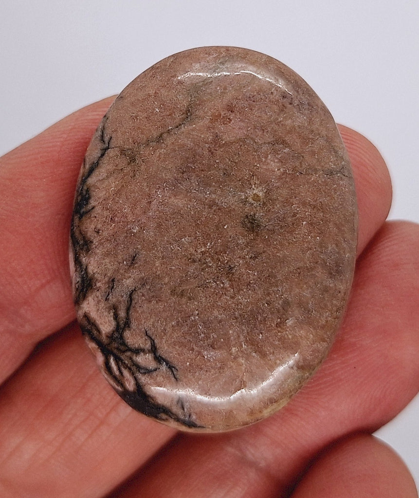 40x30mm Flat Backed Rhodonite gemstone loose oval cabochon semi-precious stone 655xJ