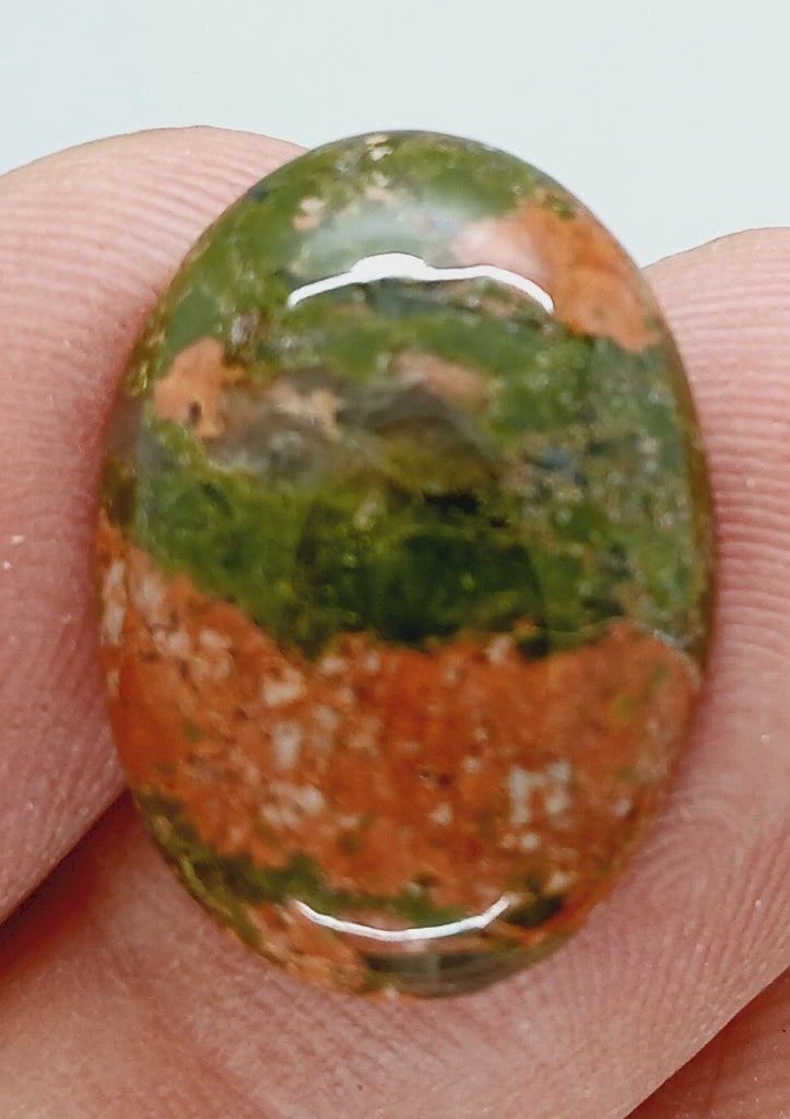 25x18mm Epidote Semi-Precious Gemstone Cabochon 665xC