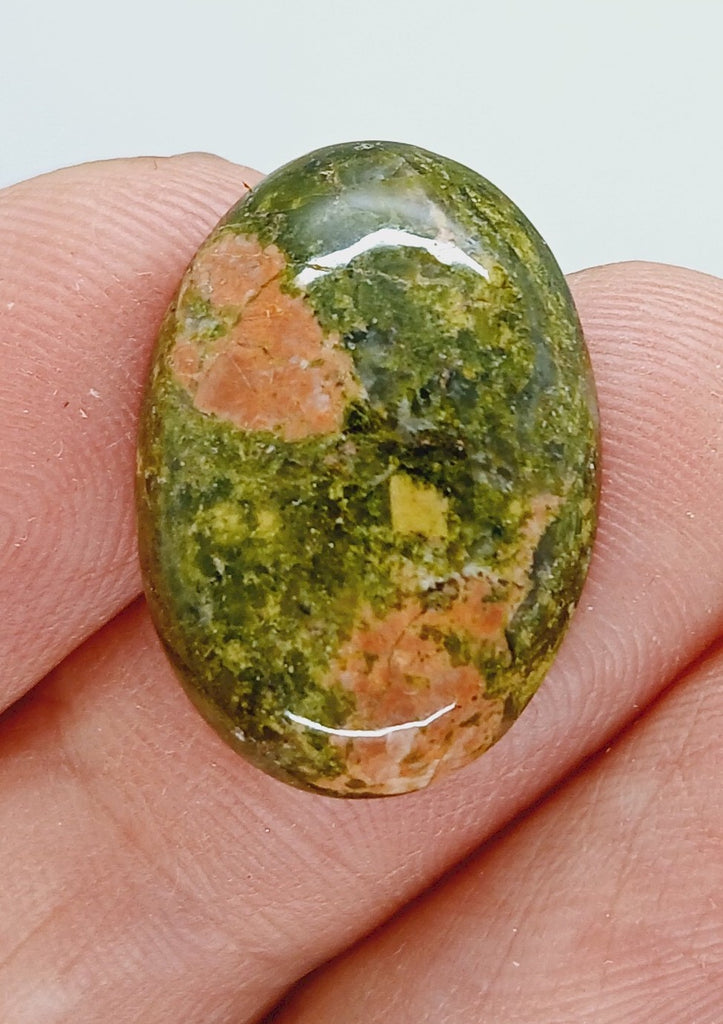 25x18mm Epidote Semi-Precious Gemstone Cabochon 665xK