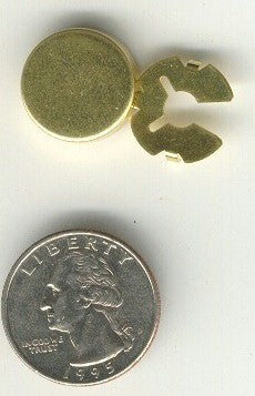 Close out- Raw Brass Button Cover Shirt Button Decoration 17mm jewelry supplies 685q