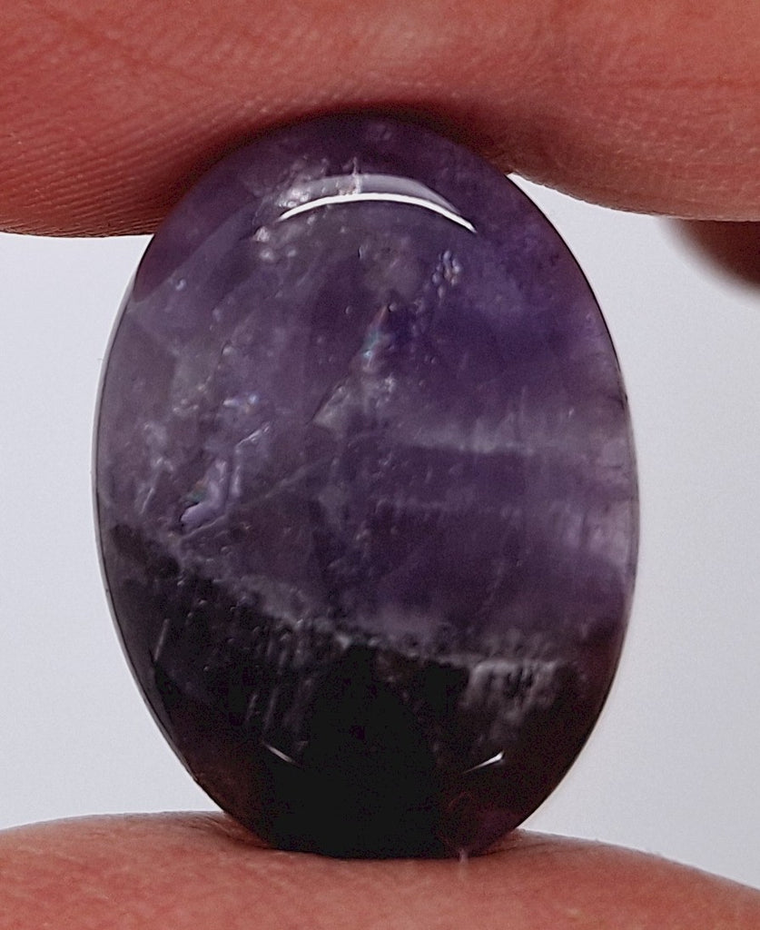 Purple Amethyst 25x18mm Flat Backed Loose Semi-precious Gemstone Cabochon 958xA