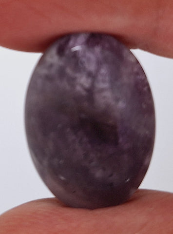 25x18mm Purple Amethyst  Flat Backed Loose Semi-precious Gemstone Cabochon 958xB