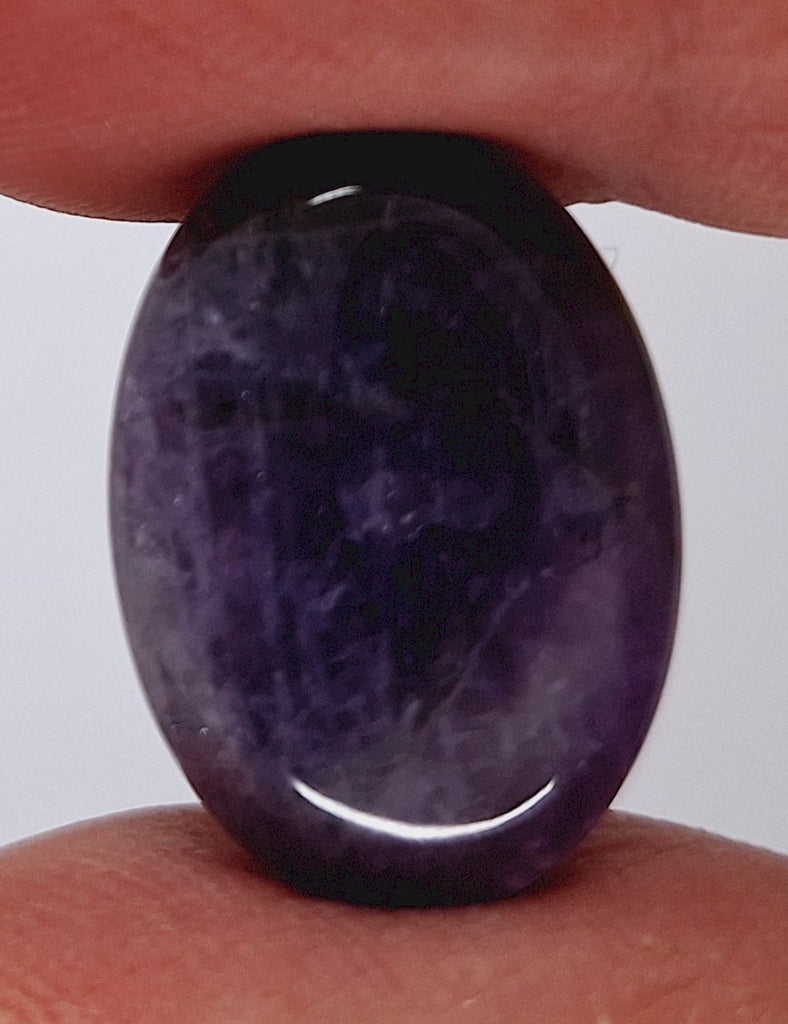 Purple Amethyst 25x18mm Flat Backed Loose Semi-precious Gemstone Cabochon 958xC