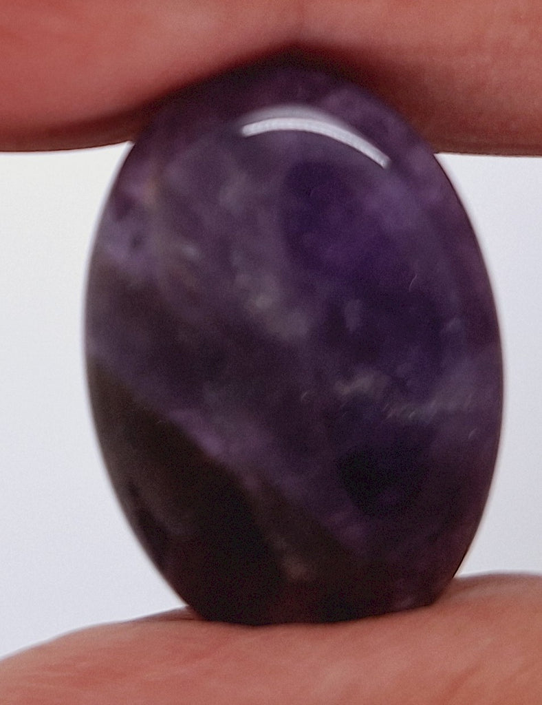 25x18mm Purple Amethyst Flat Backed Loose Semi-precious Gemstone Cabochon 958xD
