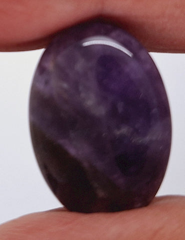 25x18mm Purple Amethyst Flat Backed Loose Semi-precious Gemstone Cabochon 958xD