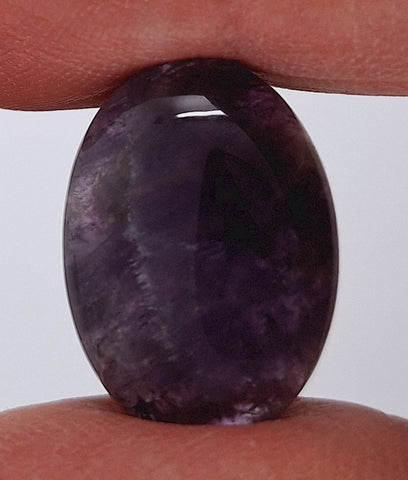 Purple Amethyst 25x18mm Flat Backed Loose Semi-precious Gemstone Cabochon 958xG