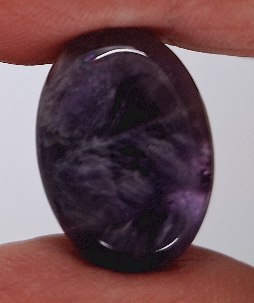 Purple Amethyst 25x18mm Flat Backed Loose Semi-precious Gemstone Cabochon 958xH