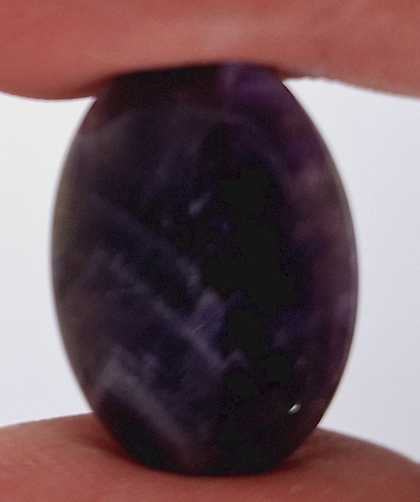 25x18mm Purple Amethyst Flat Backed Loose Semi-precious Gemstone Cabochon 958xJ