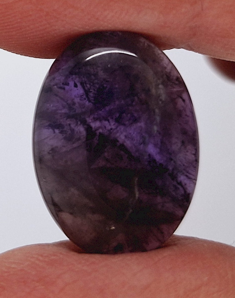 25x18mm Purple Amethyst Flat Backed Loose Semi-precious Gemstone Cabochon 958xK