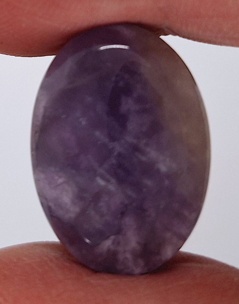 25x18mm Purple Amethyst Flat Backed Loose Semi-precious Gemstone Cabochon 958xN