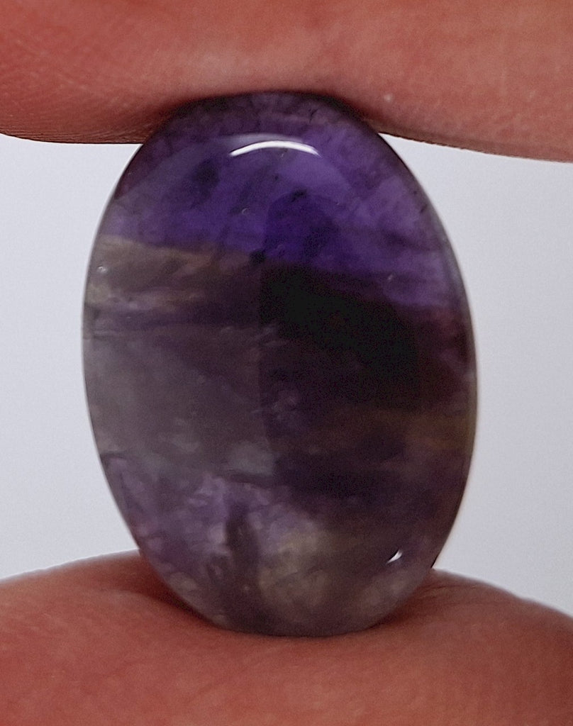 25x18mm Purple Amethyst Flat Backed Loose Semi-precious Gemstone Cabochon 958xP
