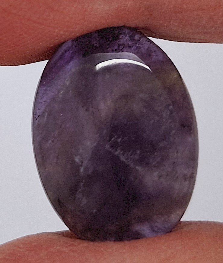 25x18mm Purple Amethyst Flat Backed Loose Semi-precious Gemstone Cabochon 958xS