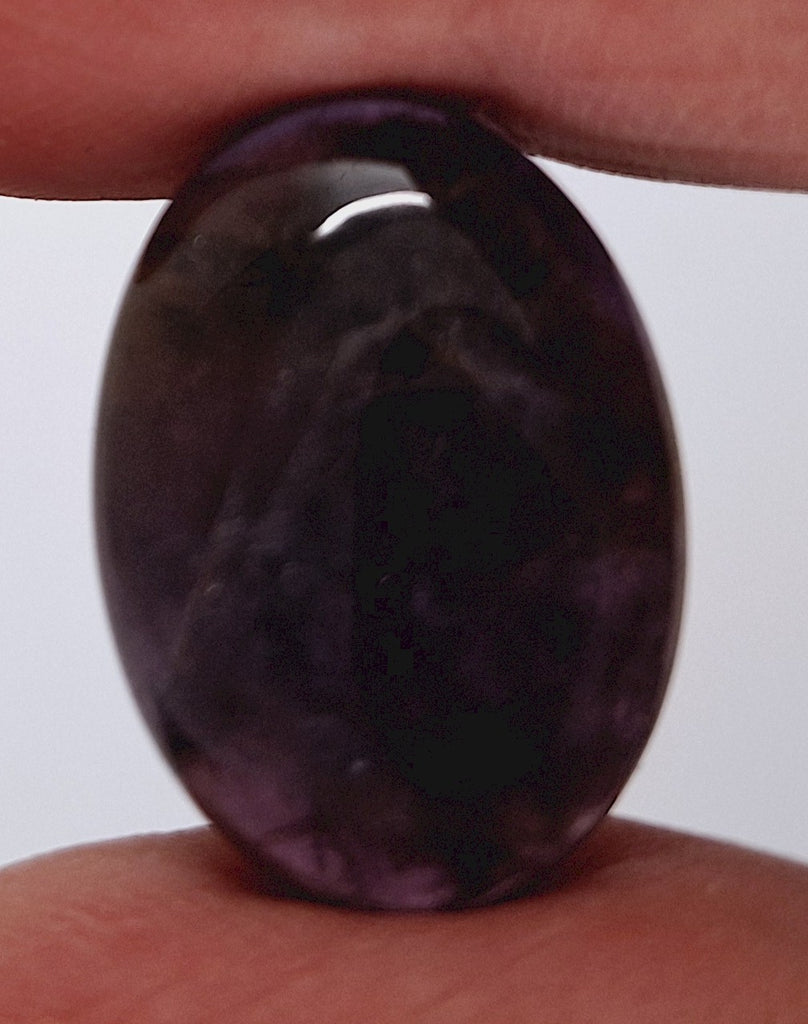 25x18mm Purple Amethyst Flat Backed Loose Semi-precious Gemstone Cabochon 958xo