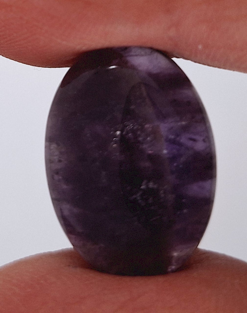 25x18mm Purple Amethyst Flat Backed Loose Semi-precious Gemstone Cabochon 958xq