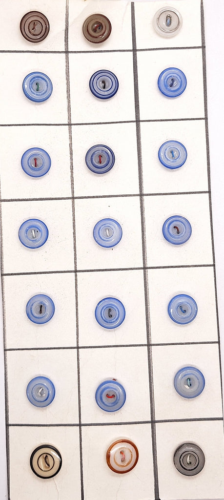 Glass Stencil Buttons Victorian Collectable Buttons B668