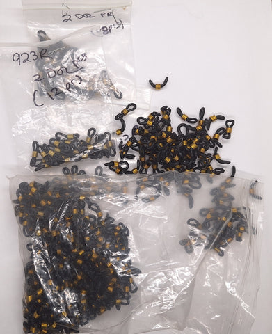 Closeout- Bag of Rubber Eyeglass Holders gold L734