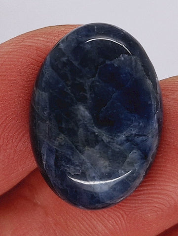 25x18mm Natural Sodalite Flat Back Cabochon Gemstone Cameo Jewelry Supply S2079J