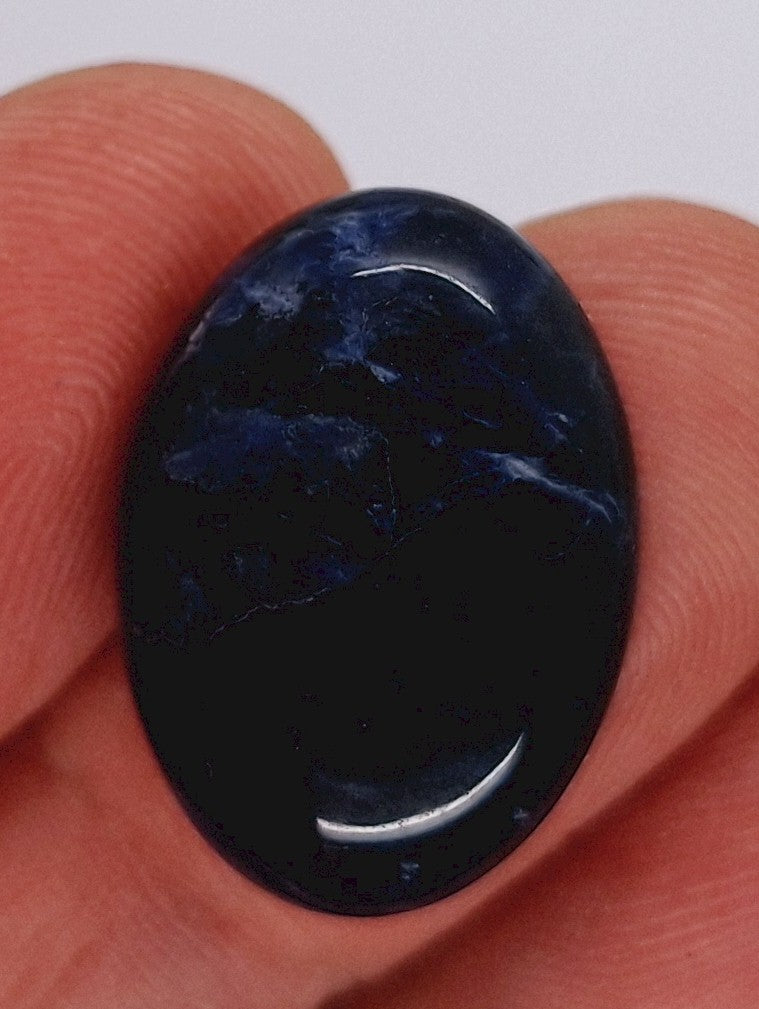 25x18mm Natural Sodalite Flat Back Cabochon Gemstone Cameo Jewelry Supply S2079M