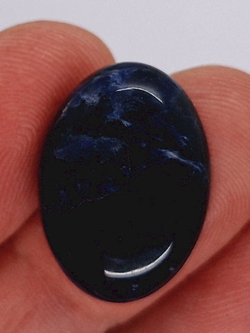 25x18mm Natural Sodalite Flat Back Cabochon Gemstone Cameo Jewelry Supply S2079M