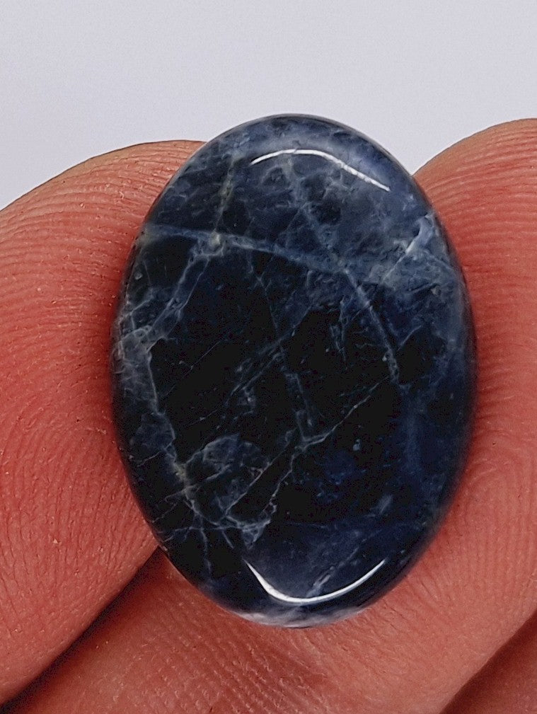 25x18mm Natural Sodalite Flat Back Cabochon Gemstone Cameo Jewelry Supply S2079N