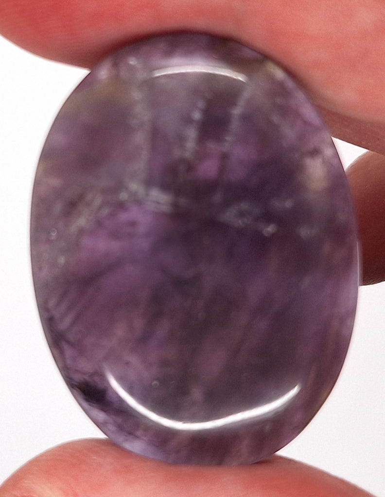 40x30mm Natural Amethyst Gemstone Flat Back Cabachon S2104B