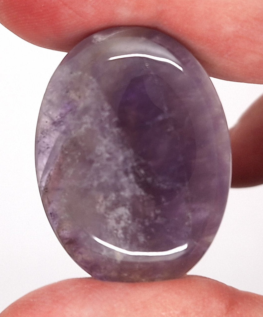 40x30mm Natural Amethyst Gemstone Flat Back Cabachon S2104E