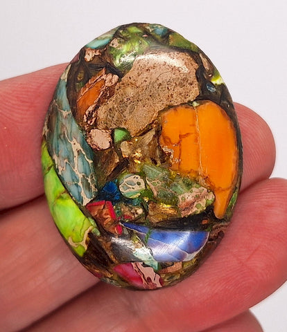40x30mm Rainbow Matrix Collage Stones Single piece you are buying this stone S2155K