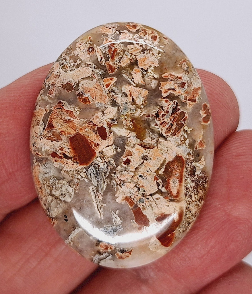 40x30mm Brecciated Jasper Cabochon Oval Loose Gem stone Cab S2175M