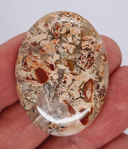 40x30mm Brecciated Jasper Cabochon Oval Loose Gem stone Cab S2175M