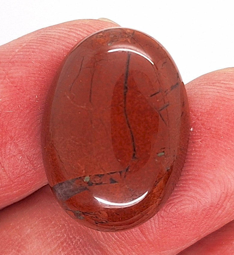 25x18mm Natural Brecciated Jasper loose oval Flat Back Cabochons S2183J