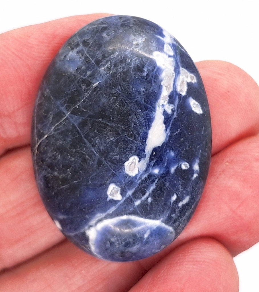 40x30mm Natural Sodalite Flat Back Cabochon Gemstone Cameo Jewelry Supply S4116B