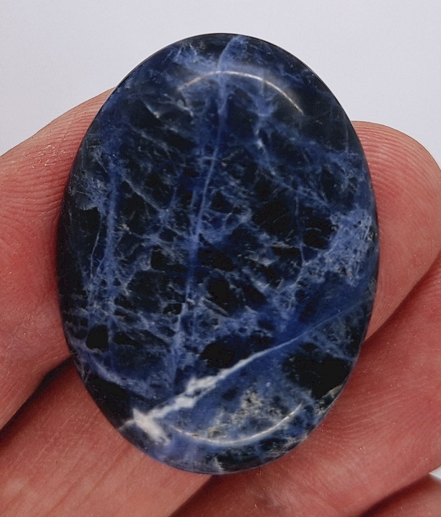 40x30mm Natural Sodalite Flat Back Cabochon Gemstone Cameo Jewelry Supply S4116E
