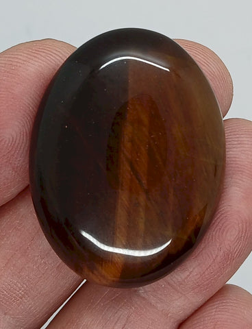 40x30mm Flat Backed Red Tiger Eye Oval Gemstone Cabochon s4176A