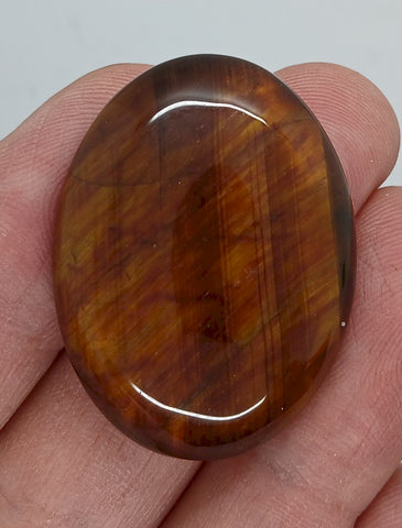 40x30mm Flat Backed Red Tiger Eye Oval Gemstone Cabochon s4176E