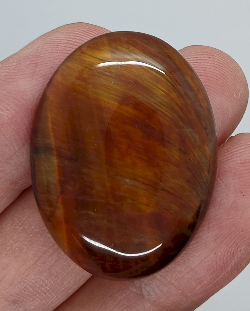 40x30mm Flat Backed Red Tiger Eye Oval Gemstone Cabochon s4176F