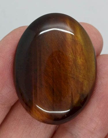 40x30mm Flat Backed Red Tiger Eye Oval Gemstone Cabochon s4176H