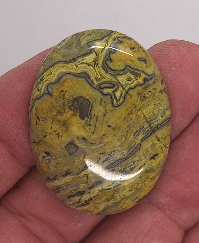 40x30mm Dyed Ripple Jasper Oval Cabochon Gemstone S4183A