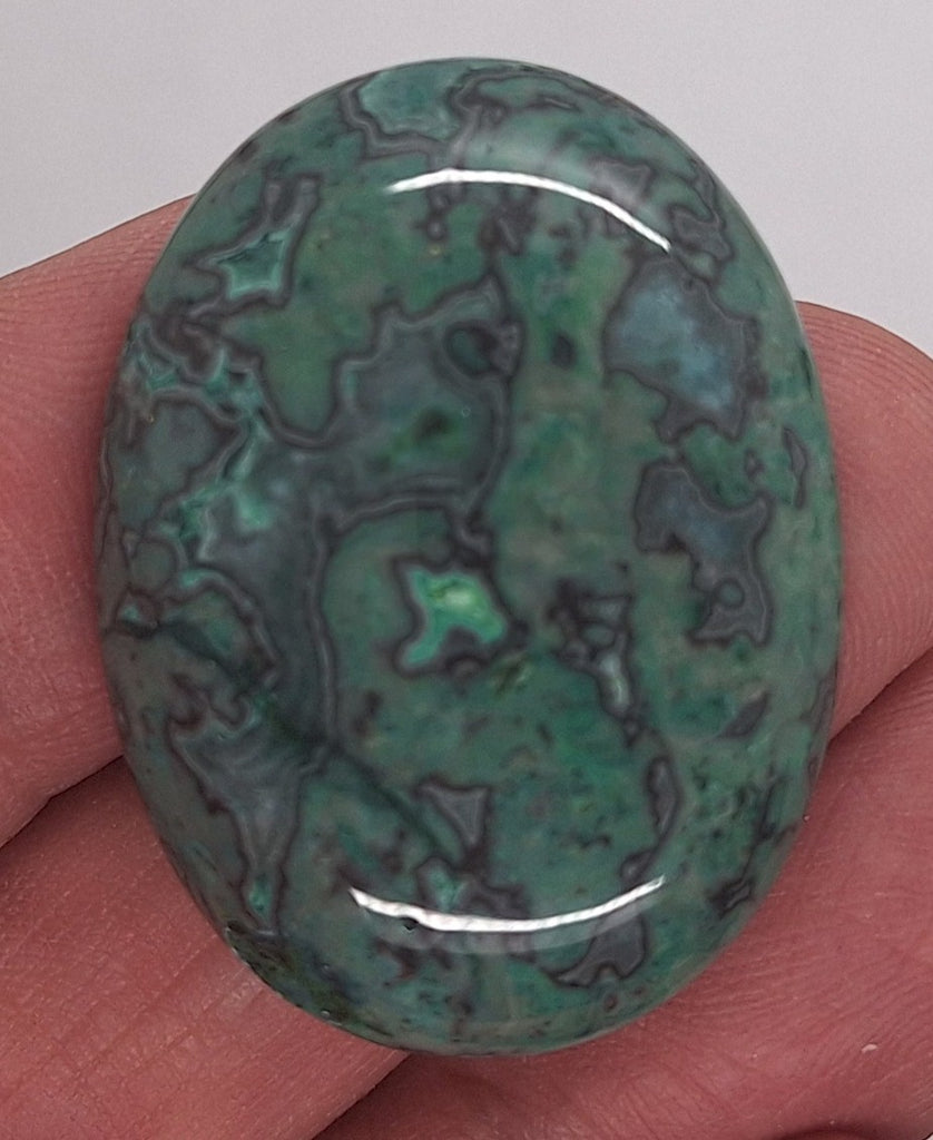 40x30mm Dyed Ripple Jasper Oval Cabochon Gemstone S4183B