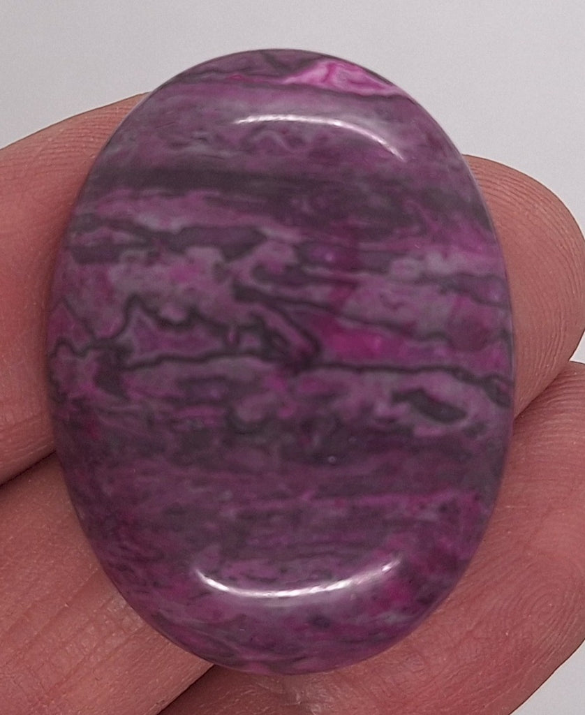 40x30mm Dyed Ripple Jasper Oval Cabochon Gemstone S4183C