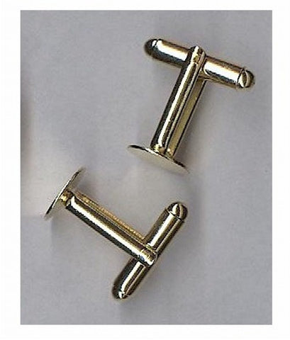 Item#167x Gold 10mm cufflink PAIR