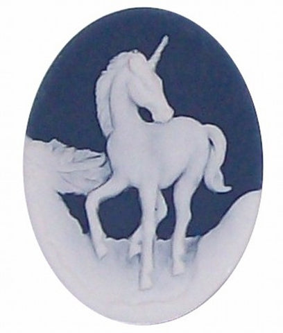 Item#324x Acrylic 40x30 Blue Unicorn Cameo