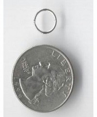 9mm Silver Split Ring Item#326q