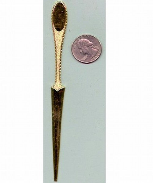 Gold letter opener Craft or Jewelry Supply 359st
