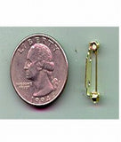 CLOSEOUT - 12PC LOT OF 3/4inch Gold Bar Pin brooch pin jewelry supplies 367st