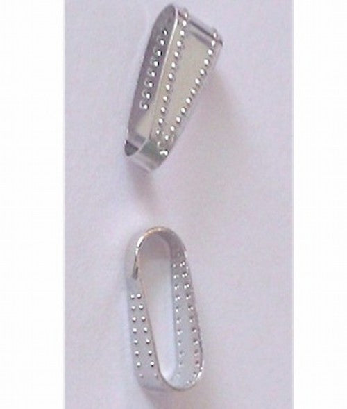 Snap Bail Silver 10x5mm  DOZEN PACK  Jewelry Finding 407x