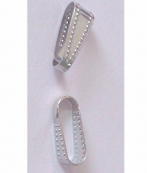 Snap Bail Silver 10x5mm DOZEN PACK Jewelry Finding 407x
