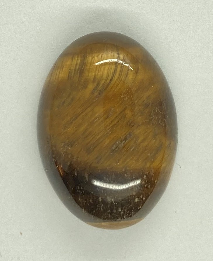 25x18mm Flat Backed Oval Tiger Eye Cabochon 440xE