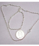 Silver Textured 20 inch Necklace Cable Chain 4x2.5mm 500x